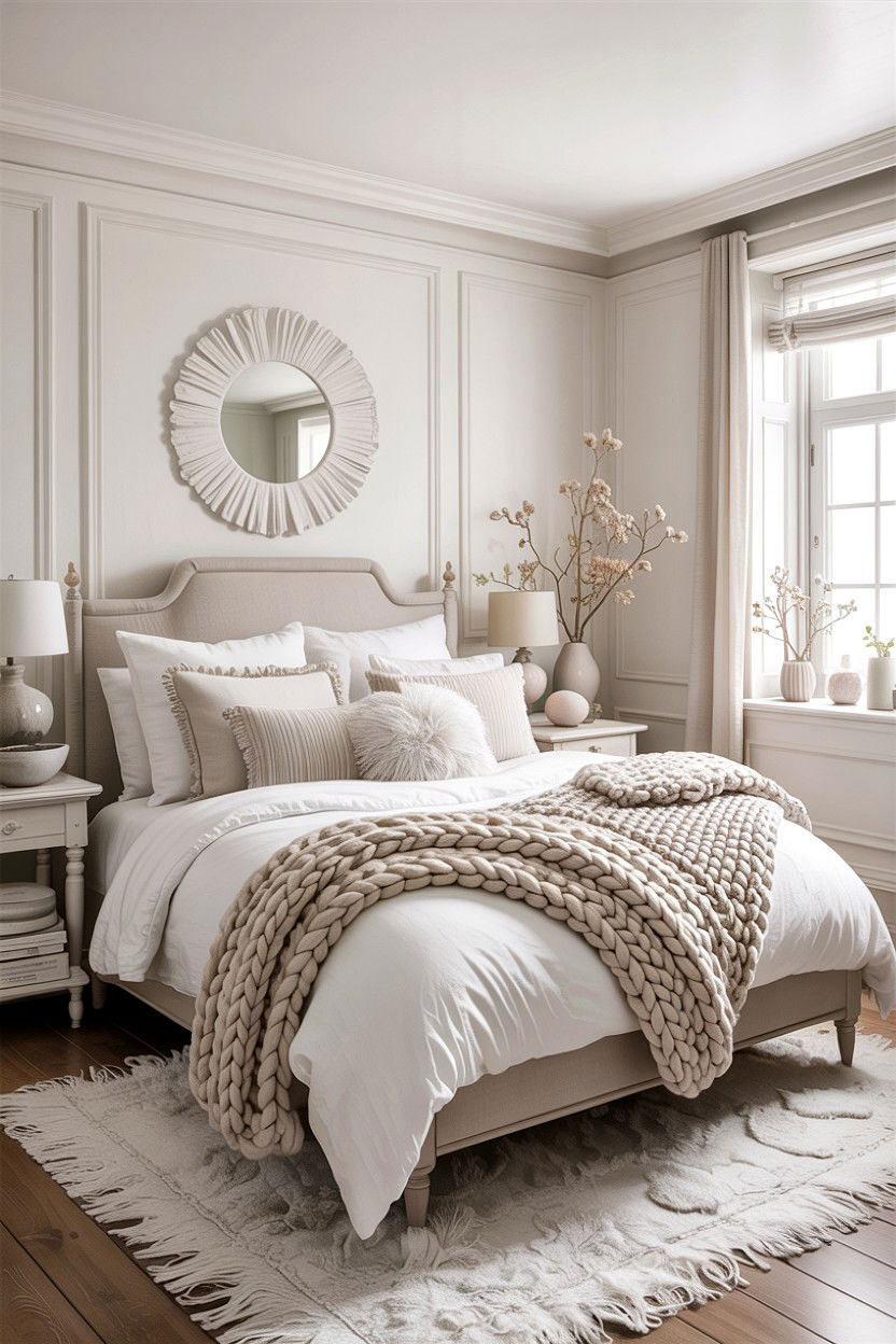 All White Cozy Bedroom - 30 cozy bedroom ideas