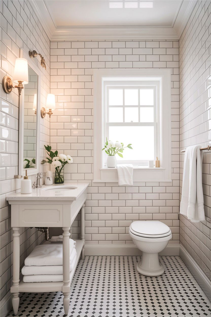 All White Guest Bathroom - 30 all white bathroom ideas