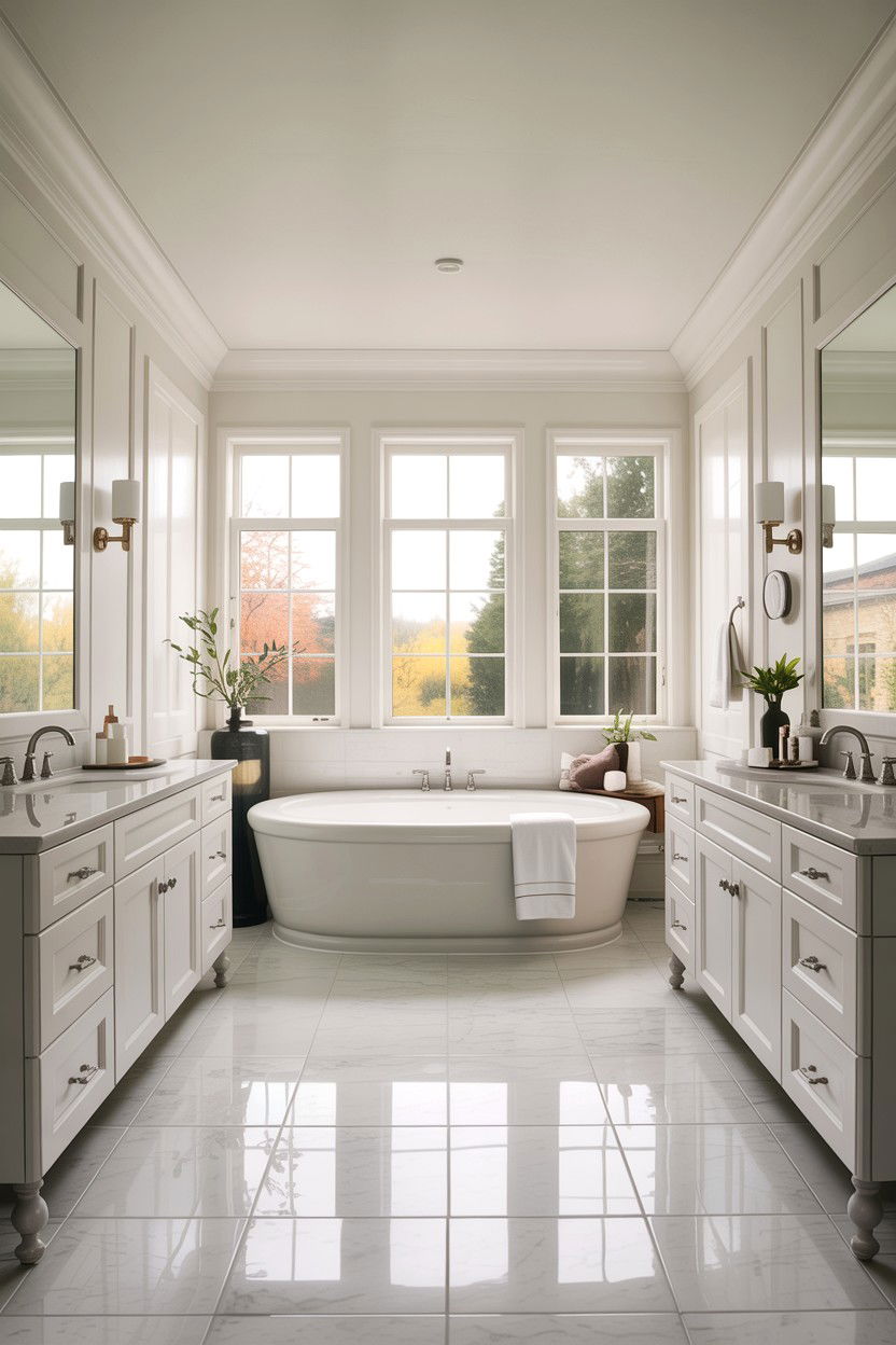 All White Master Bathroom - 30 all white bathroom ideas