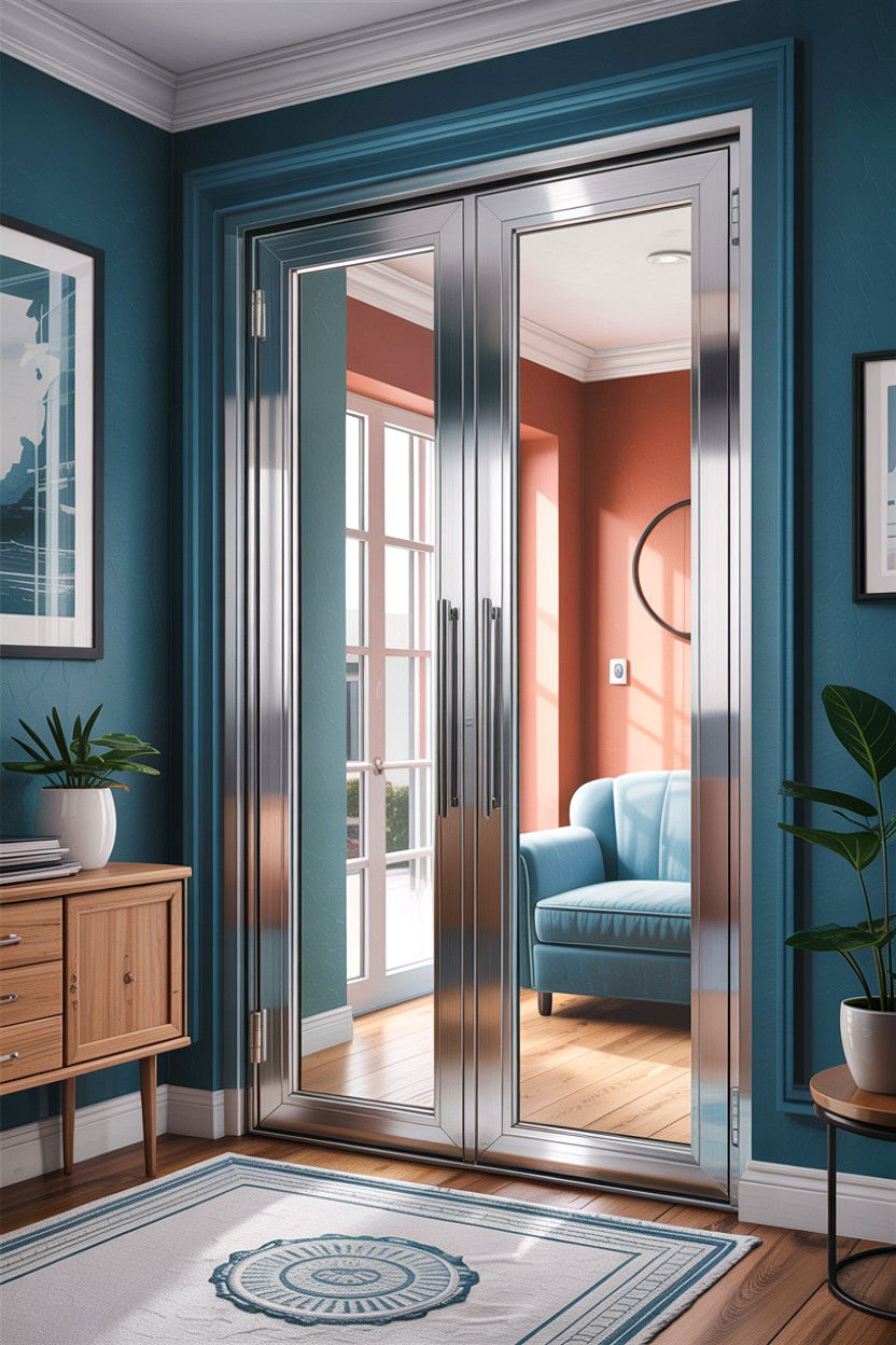 Aluminum glass door - 30 living room glass doors