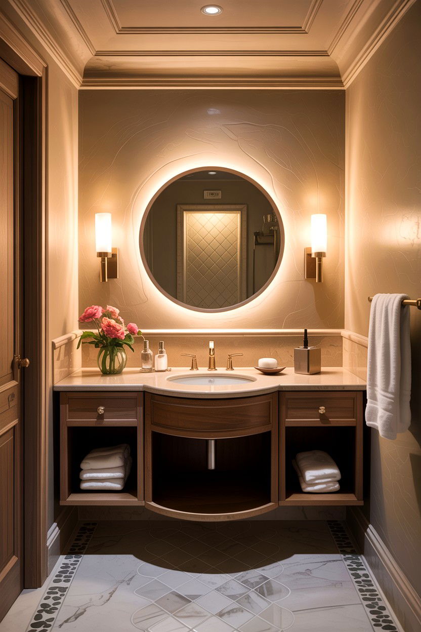 Ambient bathroom lighting - 30 home spa bathroom ideas