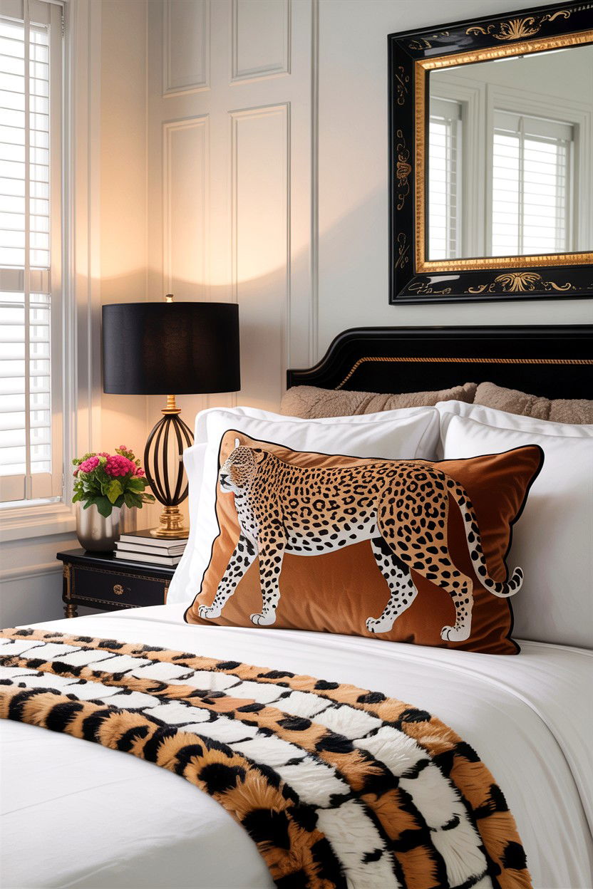 Animal Print Pillow - 30 bedroom throw pillows