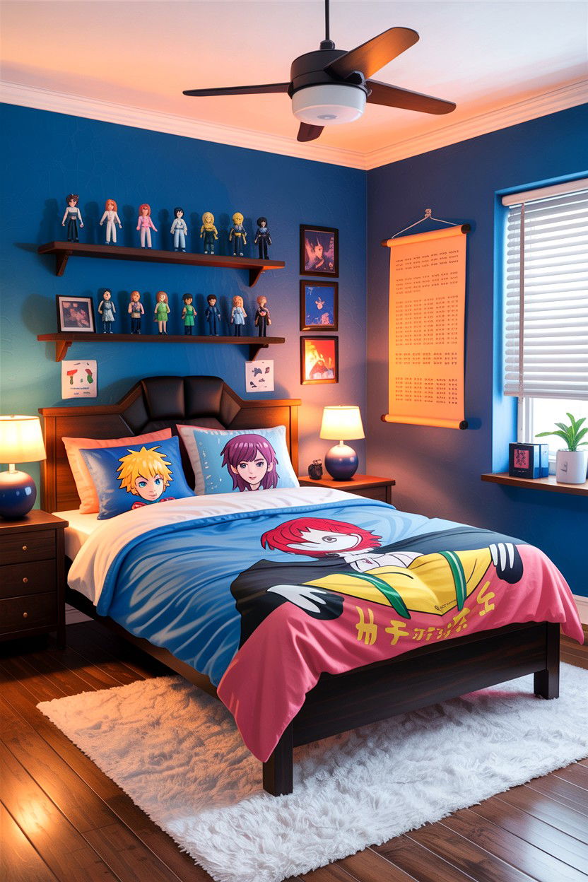 Anime Themed Gaming Bedroom - 30 gaming bedroom ideas