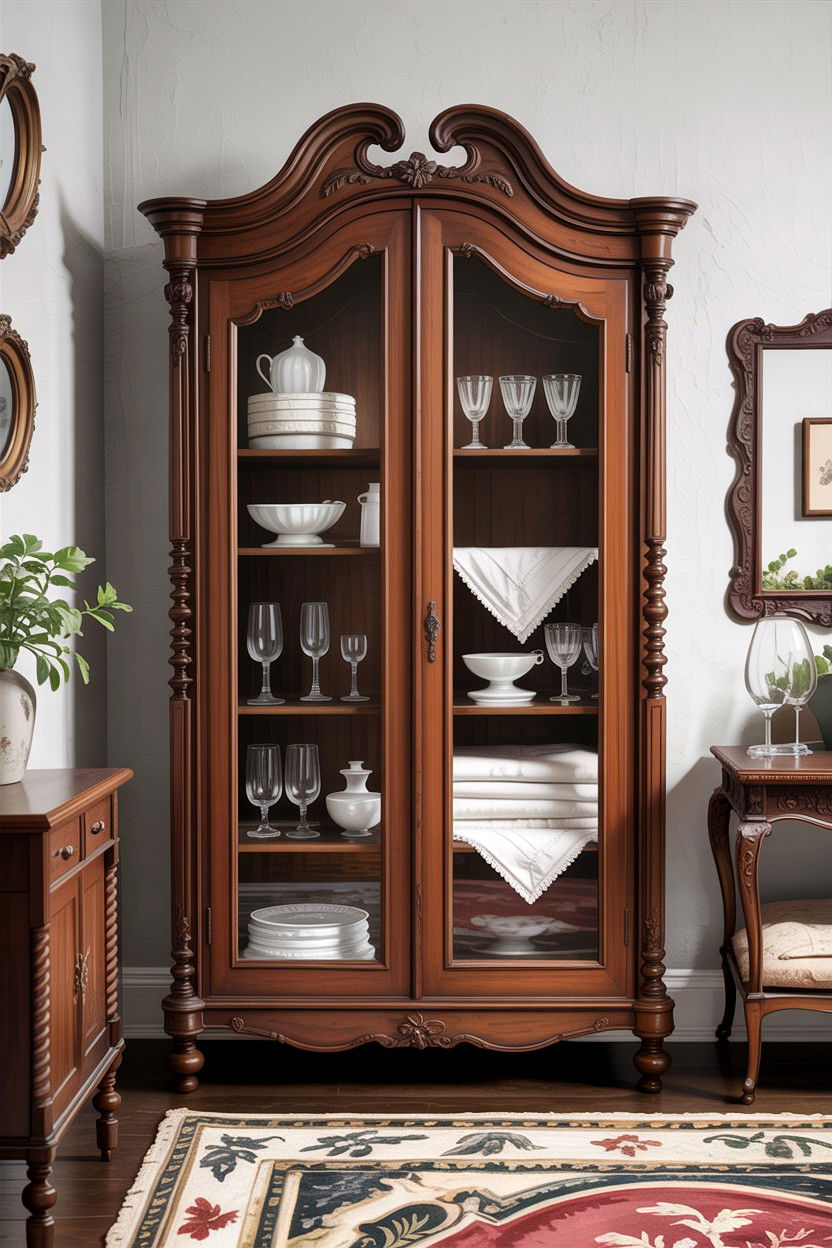 Antique Armoire Cabinet - 30 bedroom collection display ideas