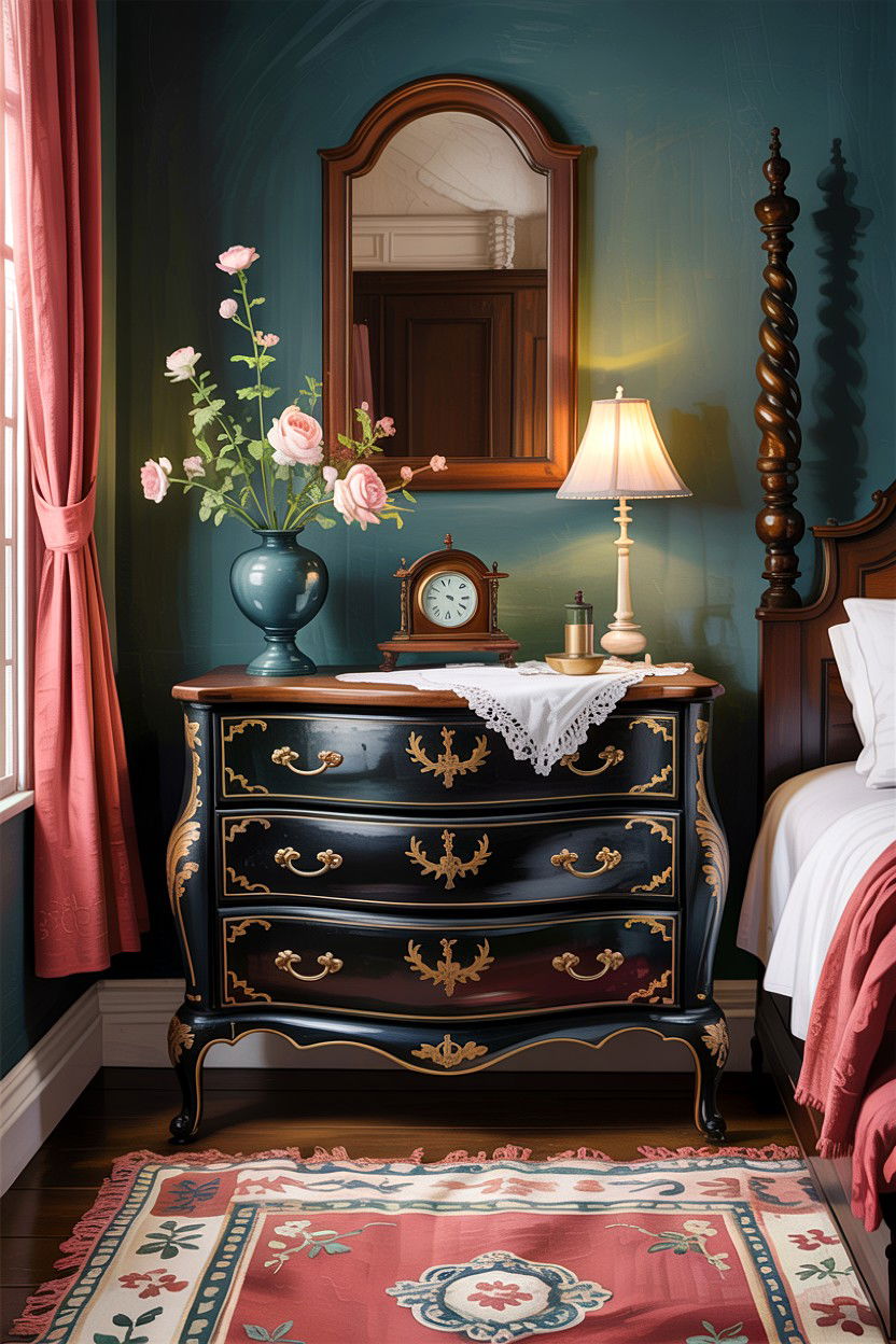 Antique Black Dresser - 30 bedroom black dressers