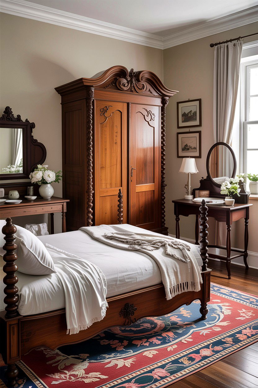 Antique Brown Bedroom - 30 warm brown bedroom ideas