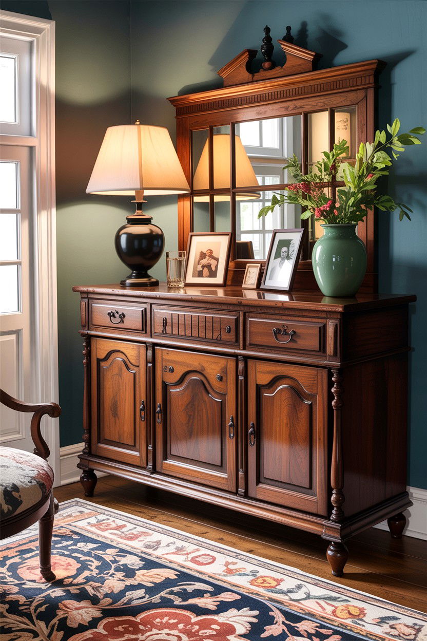 Antique Buffet Sideboard - 30 living room farmhouse furniture ideas
