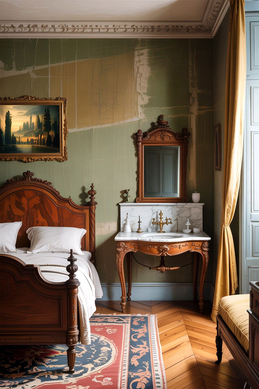 Antique French Bedroom - 30 French bedroom ideas