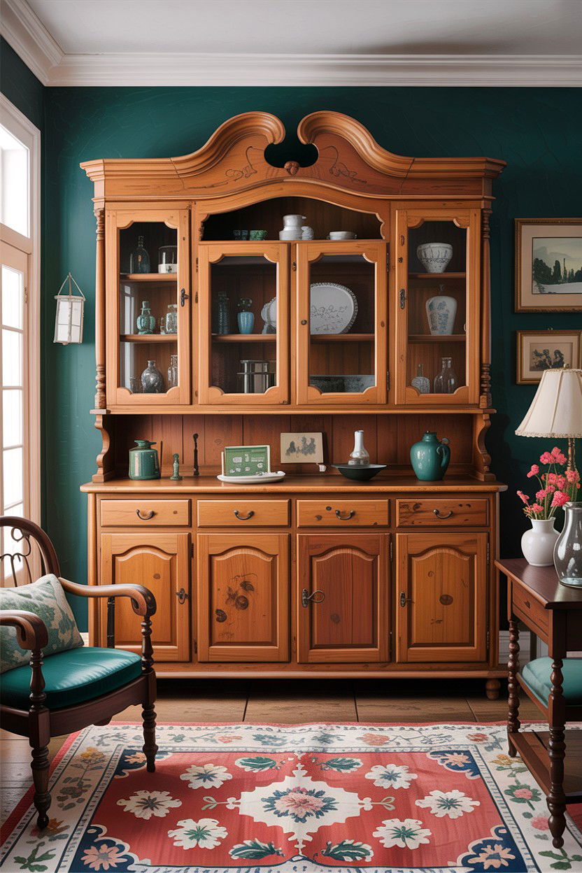 Antique cabinet country living room - 30 living room country furniture ideas