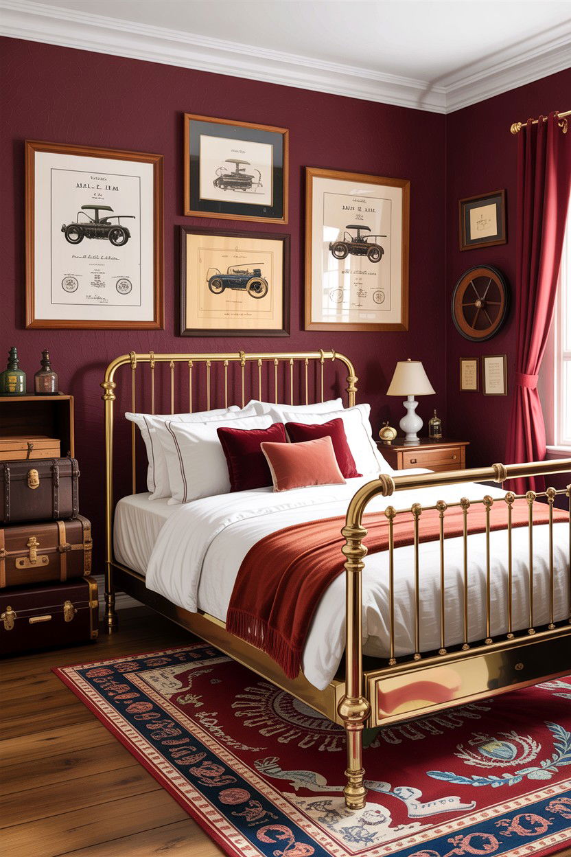 Antique car bedroom - 30 car themed bedroom ideas