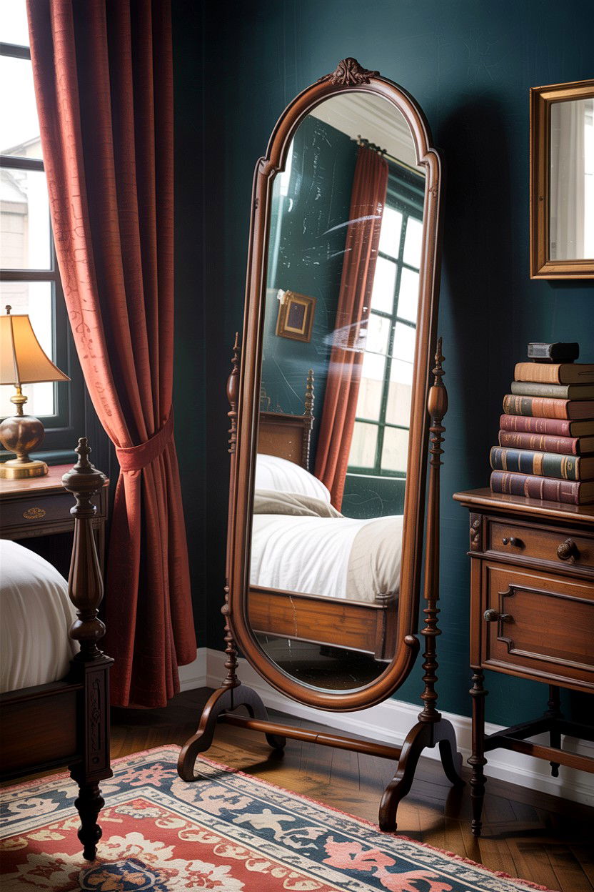 Antique floor mirror - 30 bedroom floor mirrors