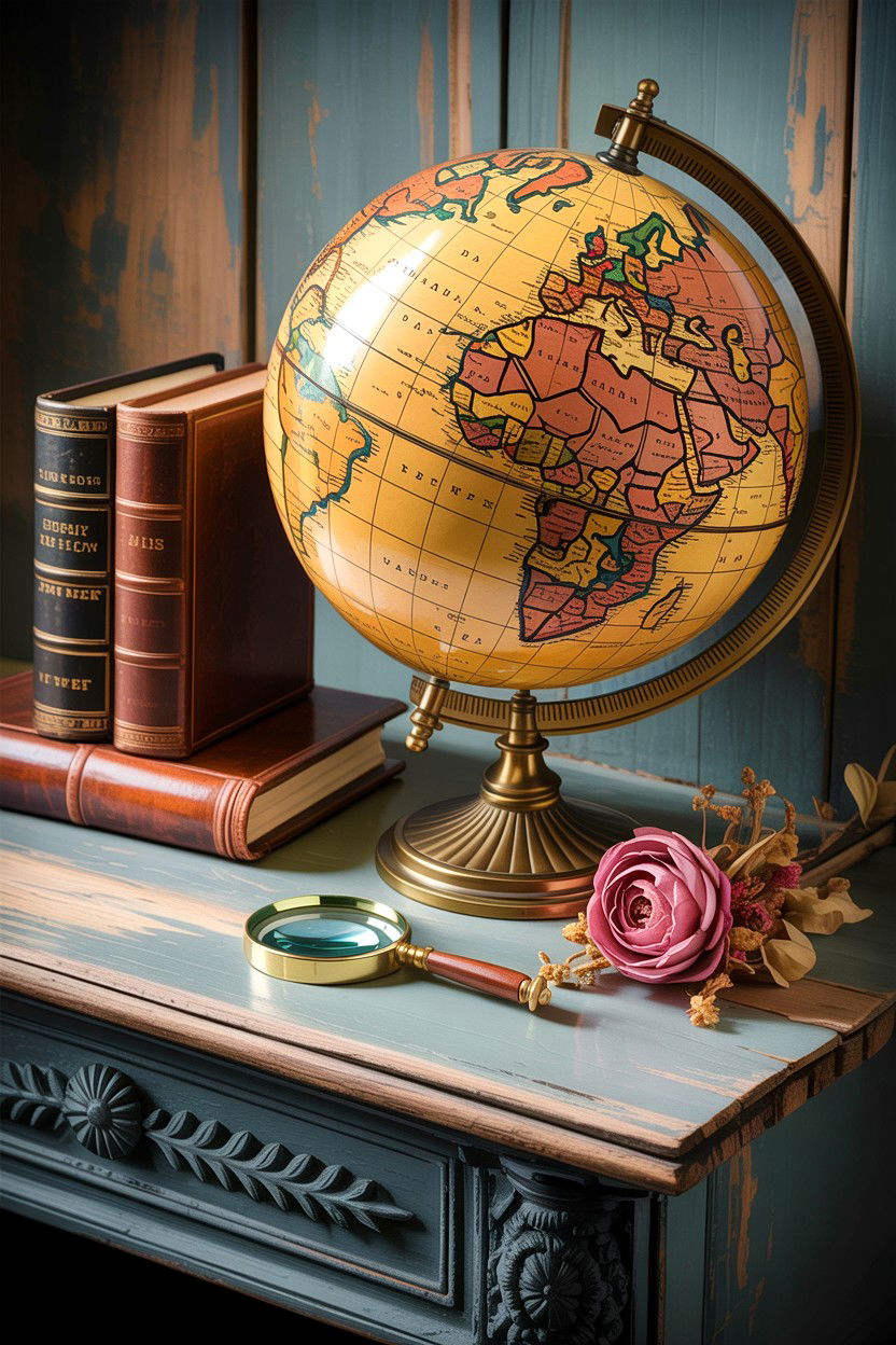 Antique style globe - 30 living room globes