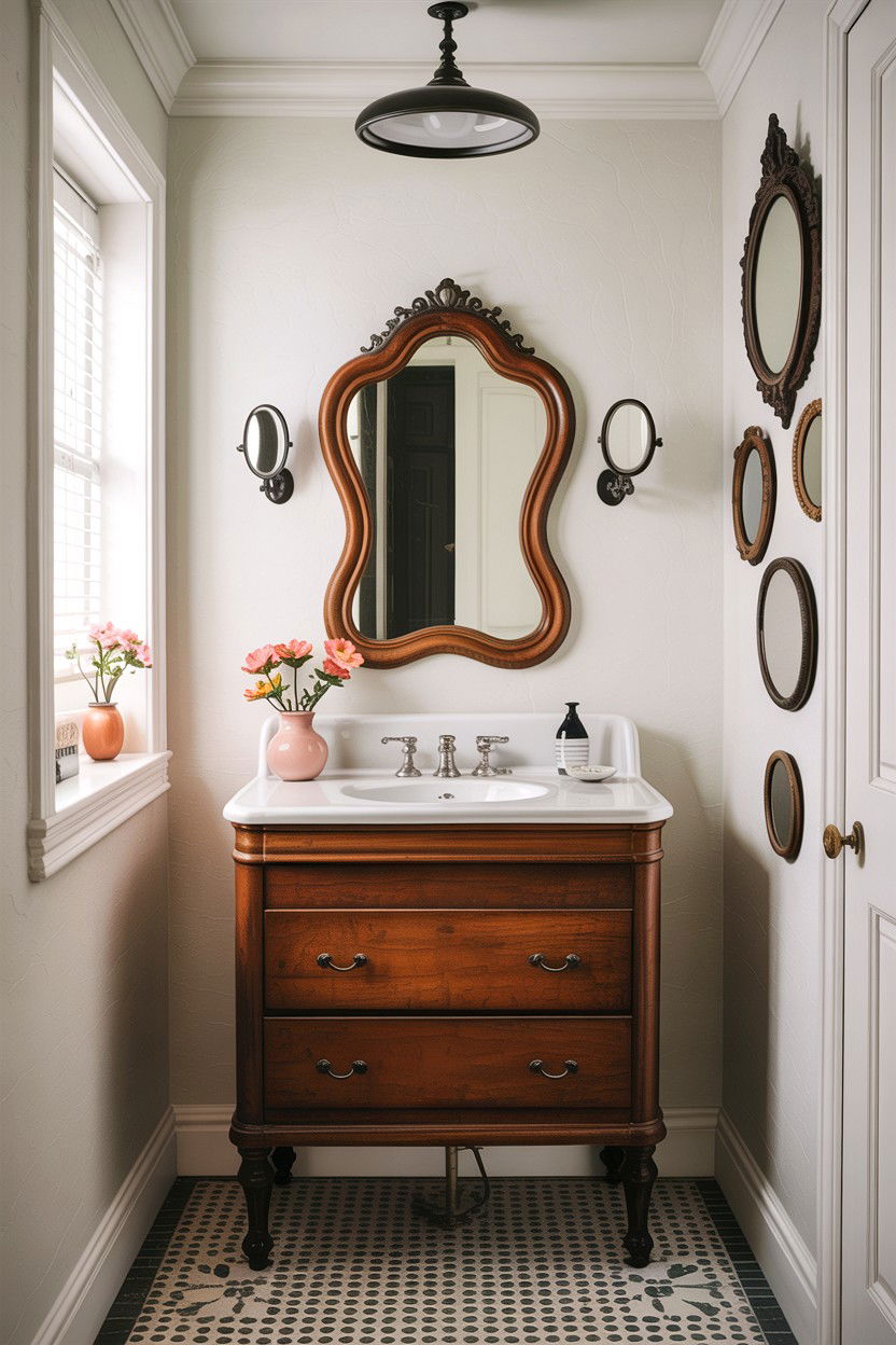 Antique washstand - 30 antique bathroom ideas