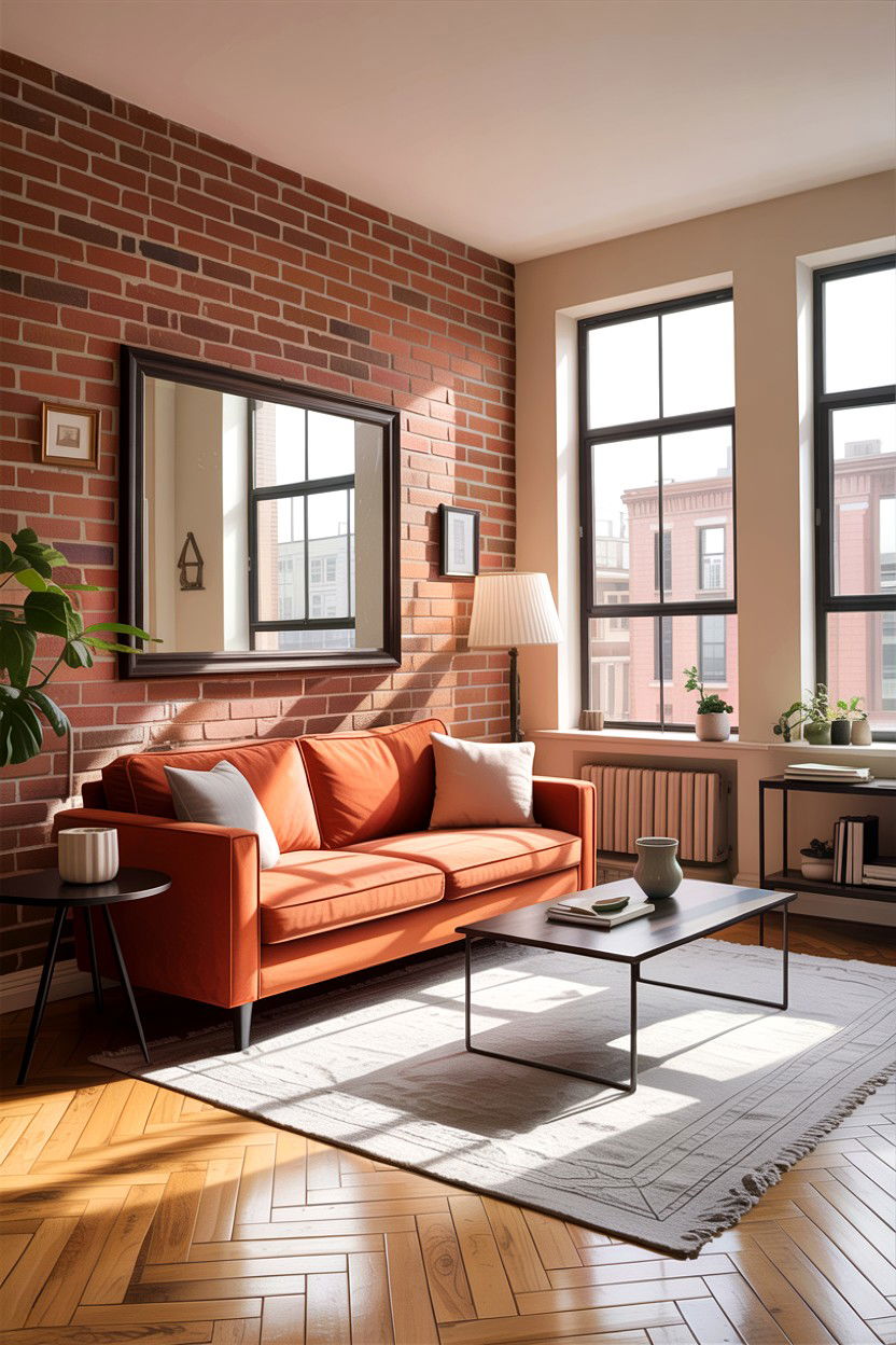 Apartment Brick Living Room - 30 exposed brick living room ideas