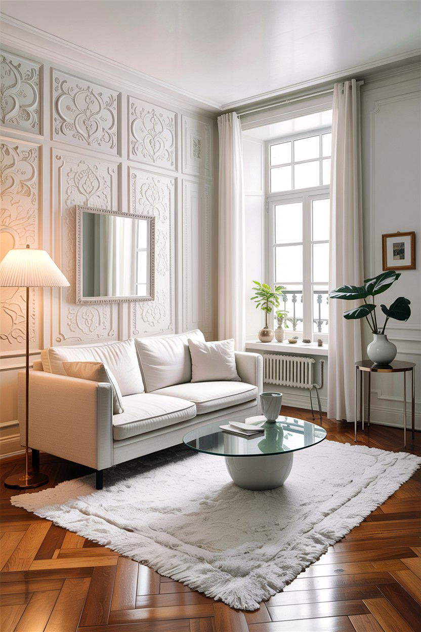 Apartment White Living Room - 30 all white living room ideas
