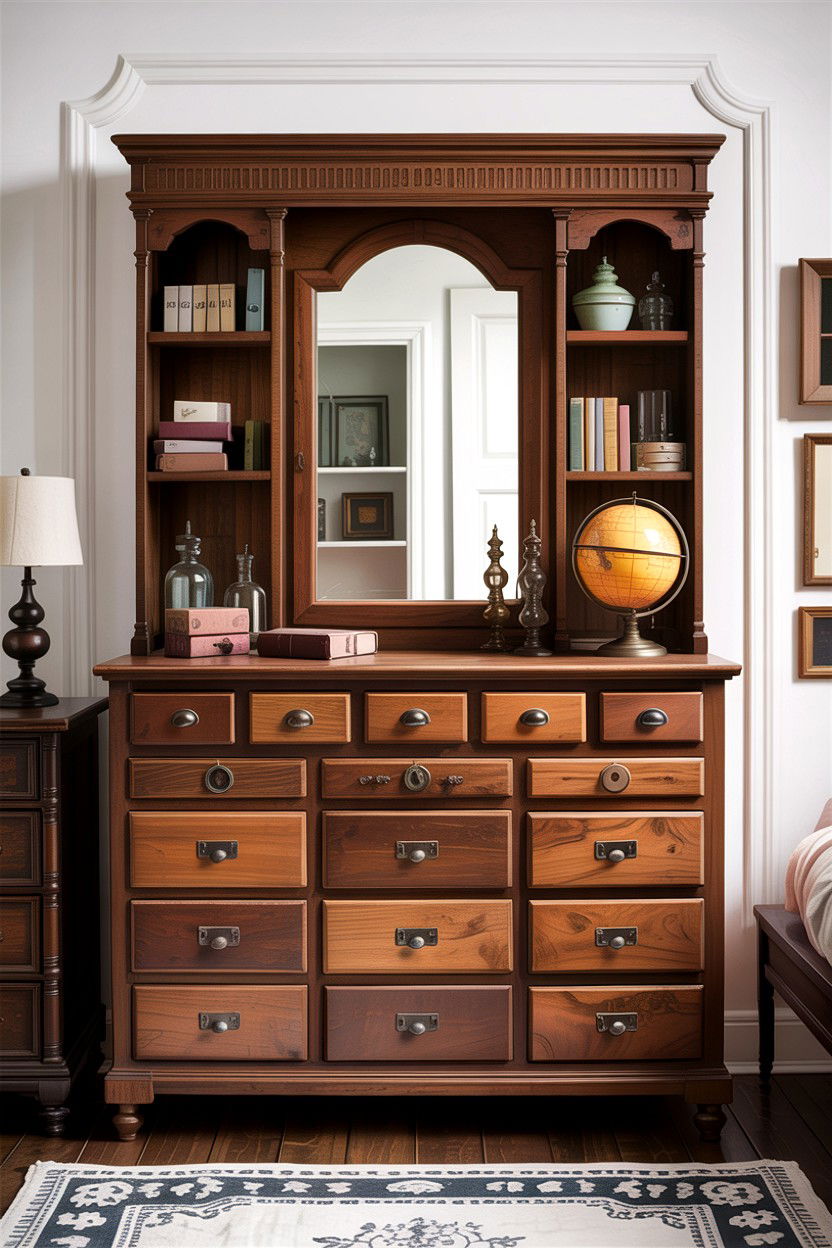 Apothecary Style Dresser - 30 bedroom vintage dressers