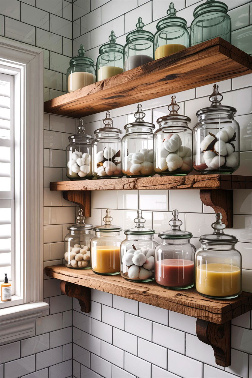 Apothecary jar - 30 antique bathroom ideas