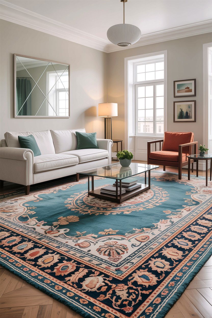 30 Refreshing Aqua Living Room Ideas for Your Home