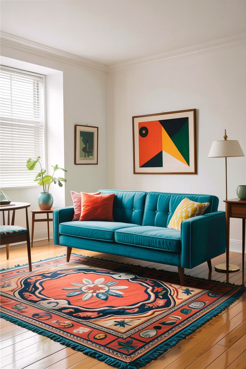 Aqua Sofa Living Room - 30 aqua living room ideas