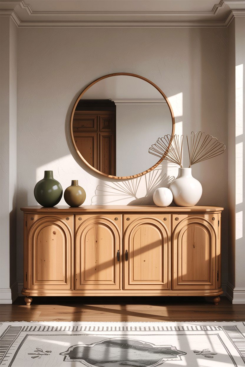 Arched Door Credenza - 30 living room credenza ideas