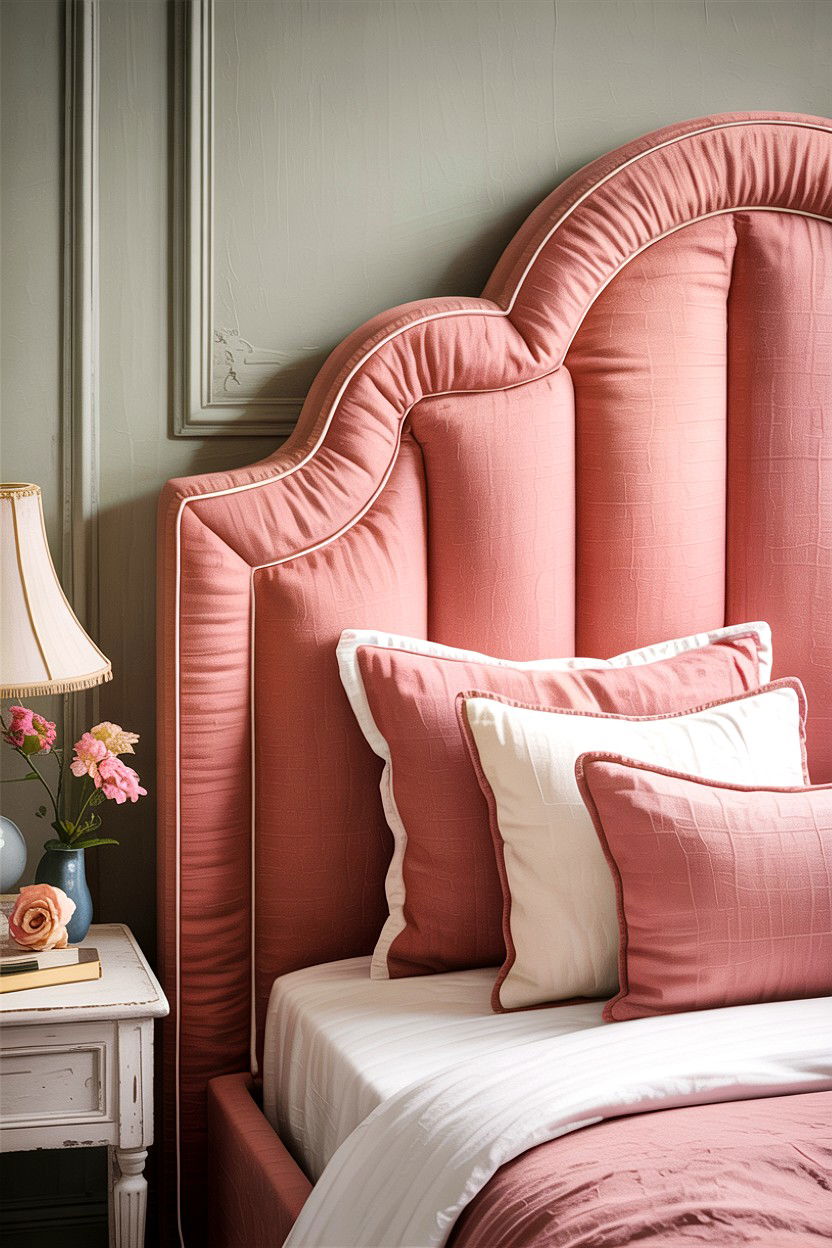 Arched Fabric Headboard - 30 bedroom headboards