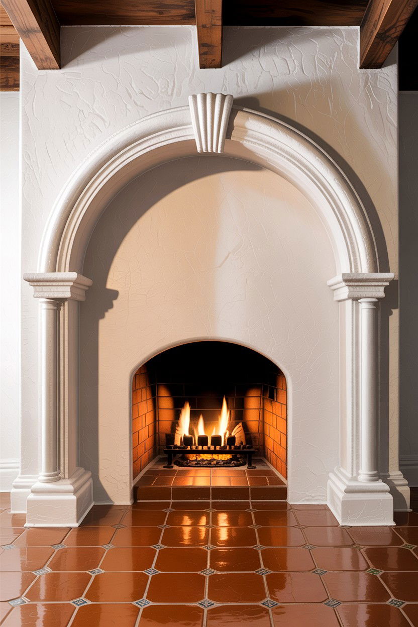 Arched Fireplace Opening - 30 living room fireplace surround ideas