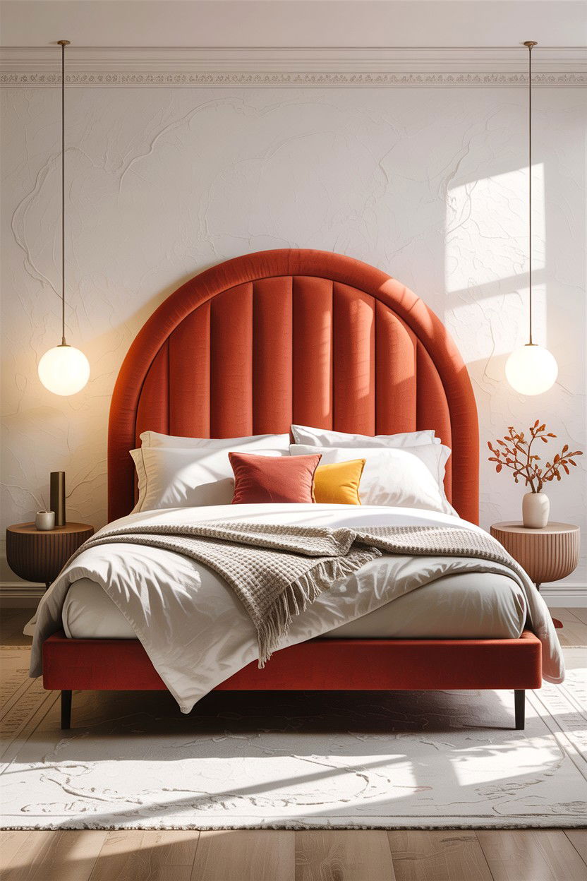Arched Headboard - 30 bedroom headboard ideas