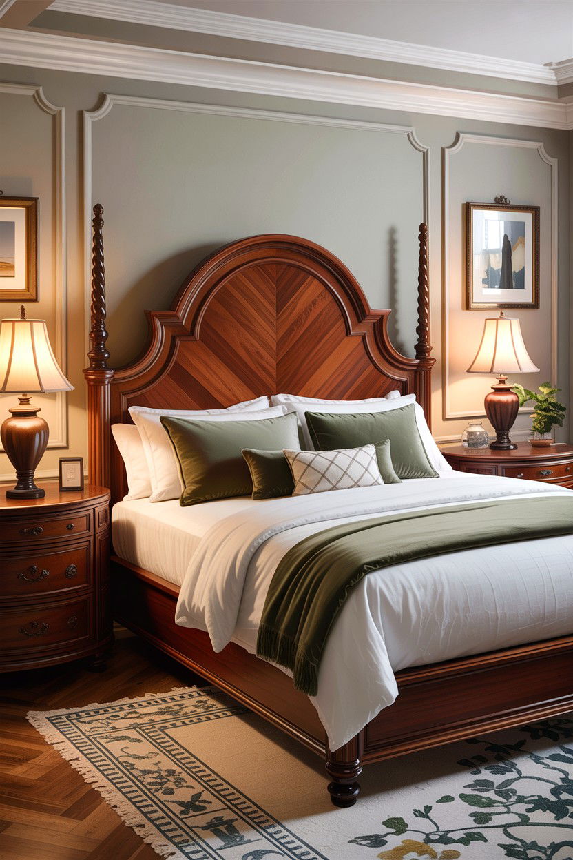 Arched Wood Headboard - 30 bedroom wooden headboards