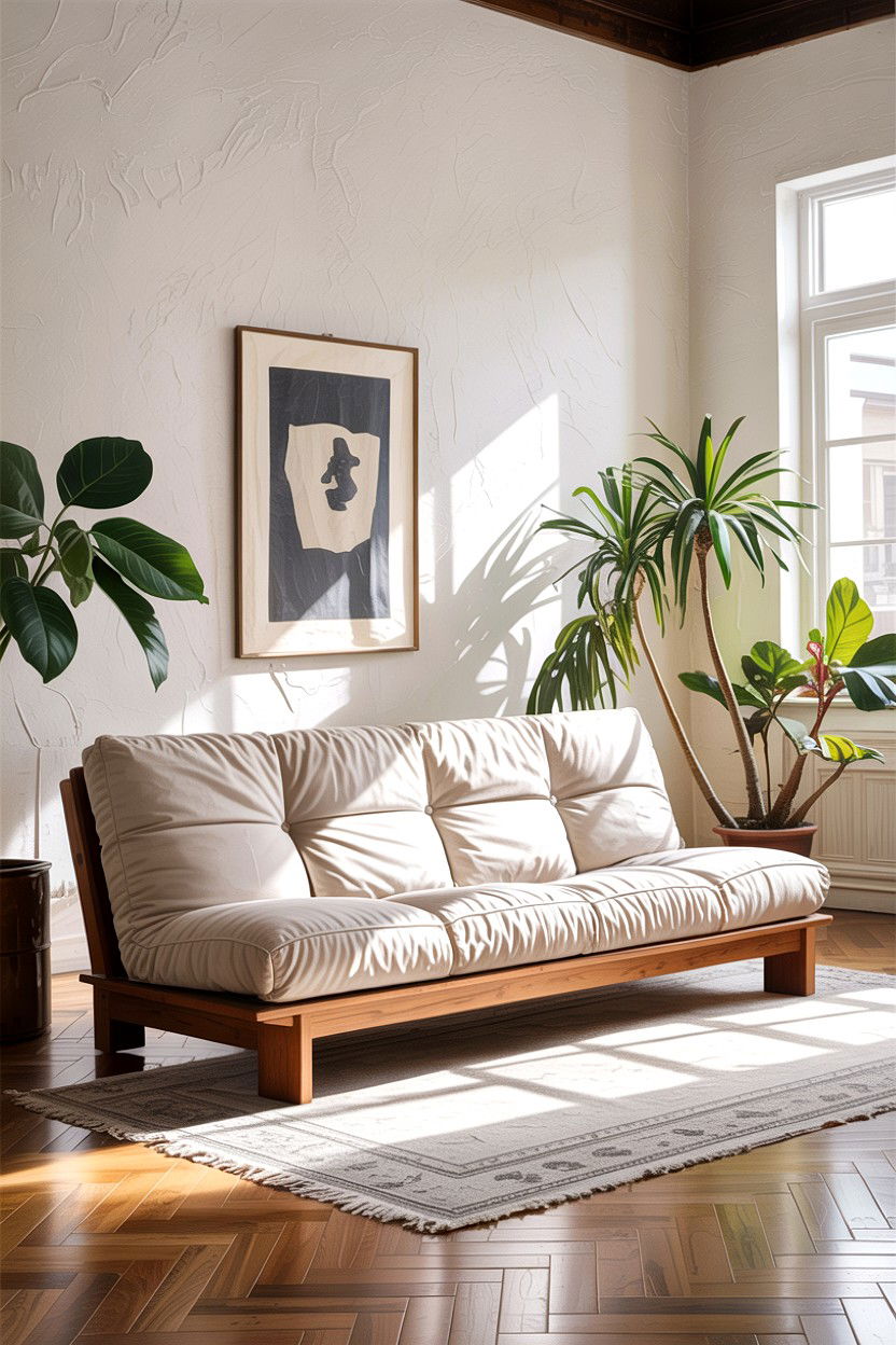 Armless Futon Sofa - 30 bedroom futon ideas