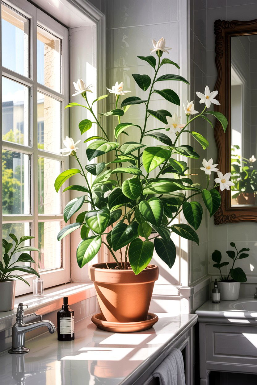 Aromatic Indoor Plant Bathroom - 30 bathroom aromatherapy ideas