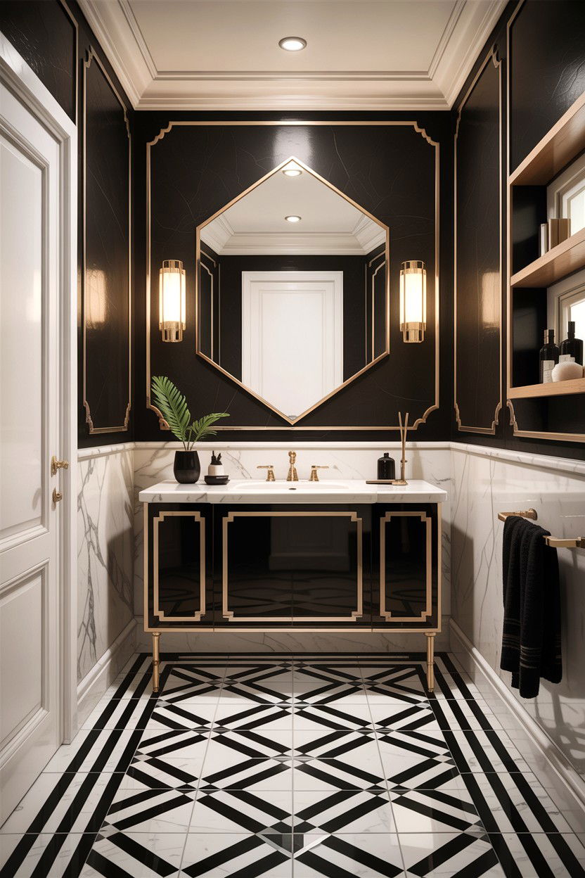 Art Deco Bathroom - 30 gorgeous bathroom ideas