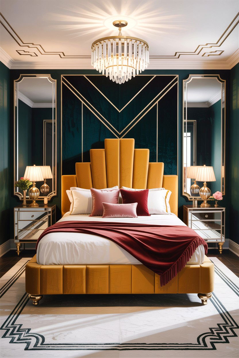 Art Deco Bedroom - 30 bedroom aesthetic ideas