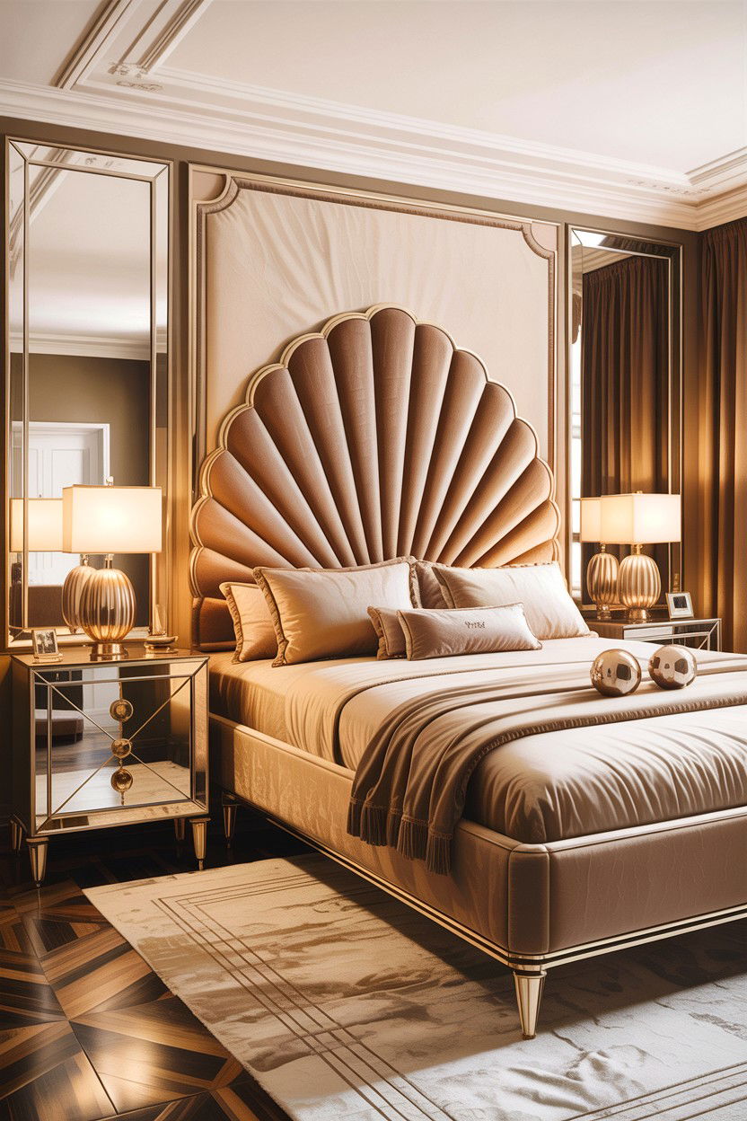 Art Deco Beige Bedroom - 30 all beige bedroom ideas