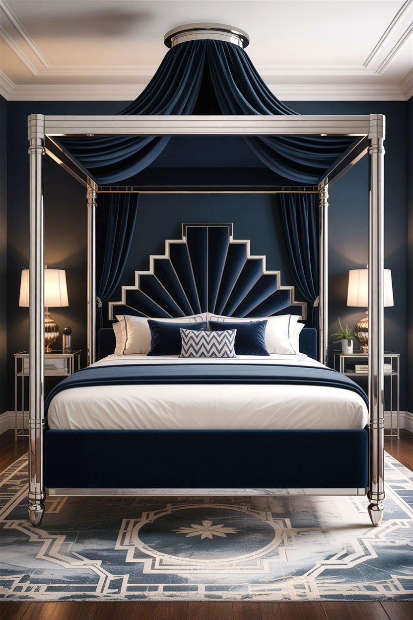 Art Deco Canopy Bed - 30 canopy bed ideas