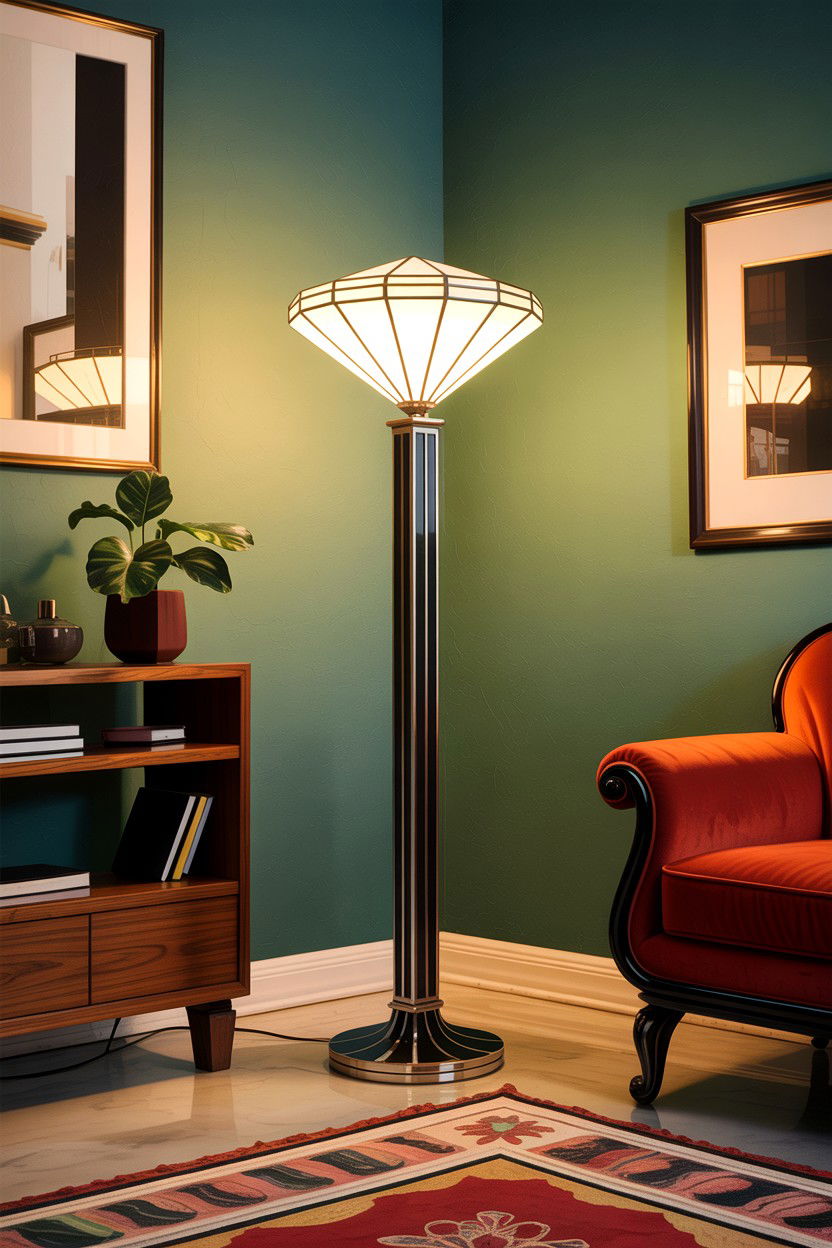 Art Deco Floor Lamp - 30 bedroom floor lamps