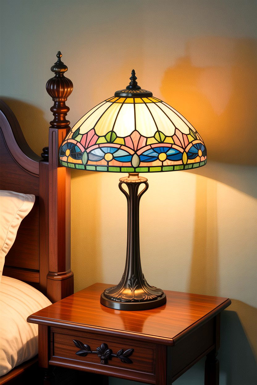 Art Nouveau Lamp - 30 Edwardian bedroom ideas