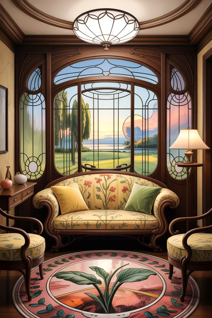 Art Nouveau Living Room - 30 living room Edwardian furniture ideas