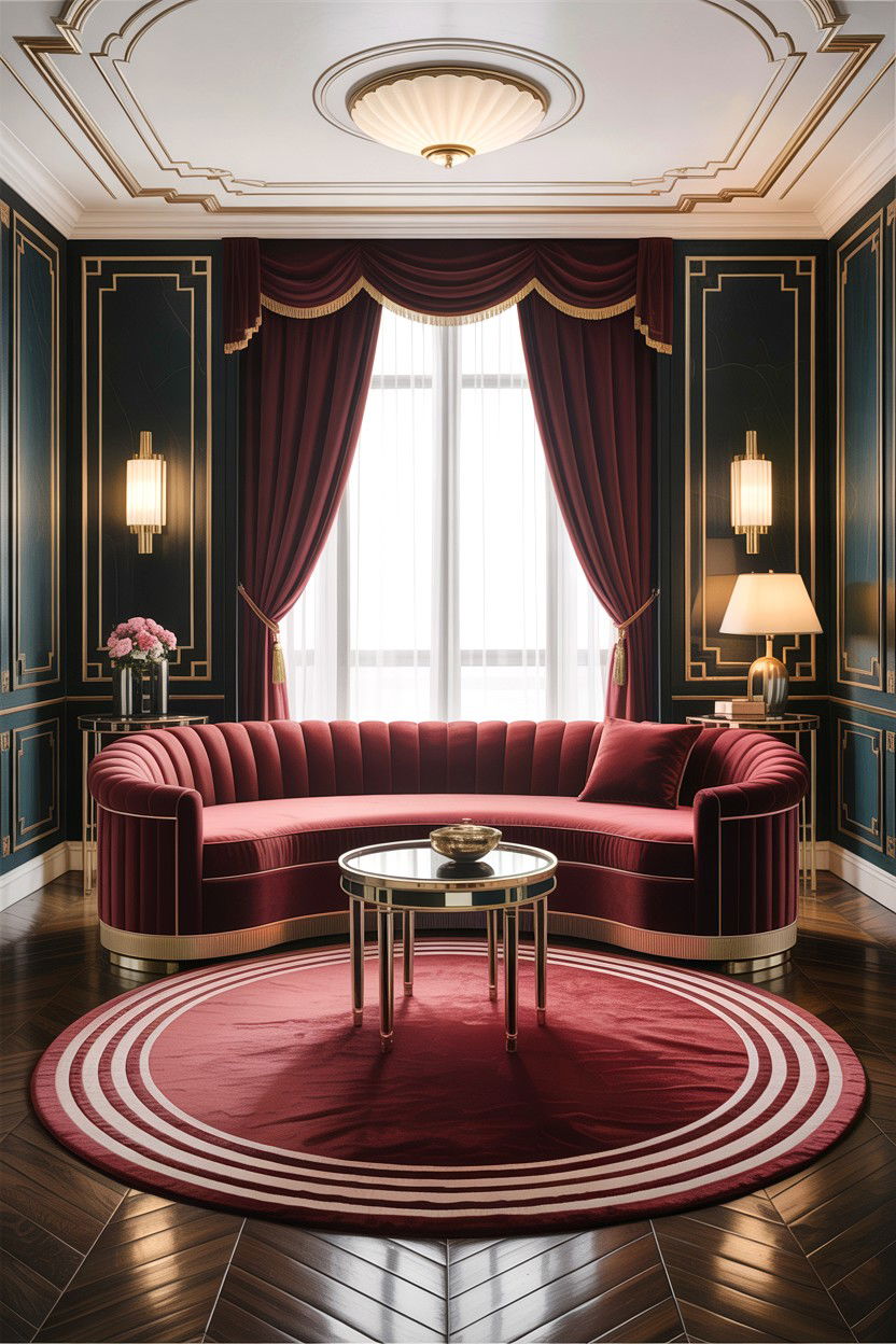 Art deco Parisian room - 30 living room Parisian furniture ideas