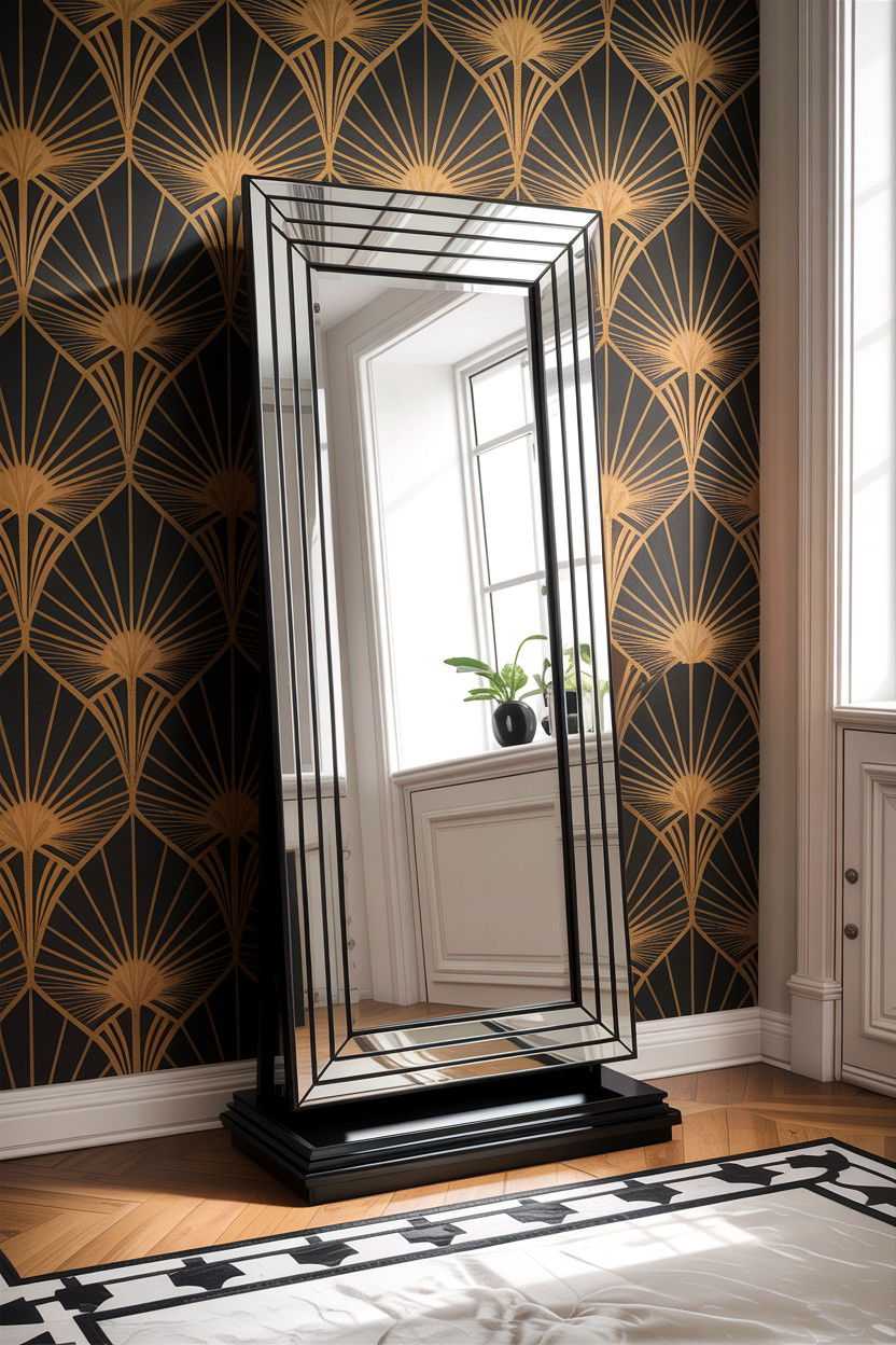 Art deco floor mirror - 30 bedroom floor mirrors