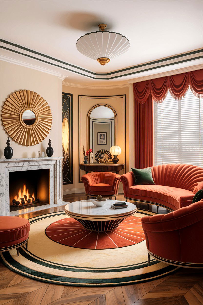 Art deco living room - 30 Hollywood regency living room ideas