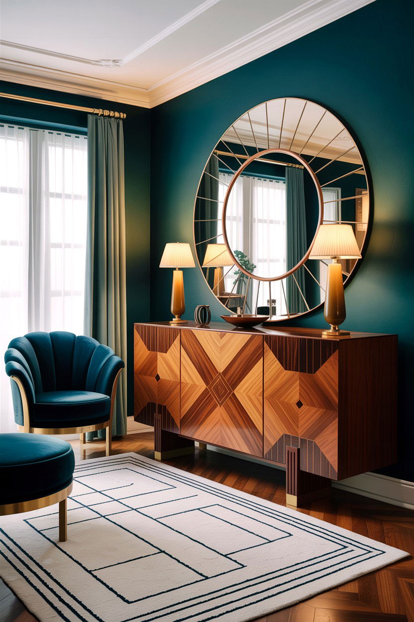 Art deco sideboard - 30 living room antique furniture ideas