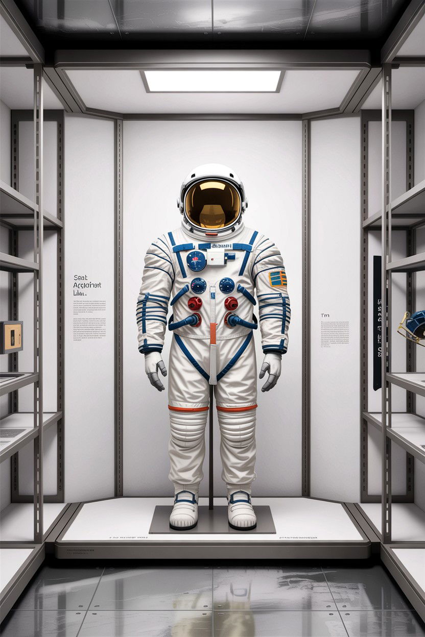 Astronaut suit display - 30 astronaut bedroom ideas