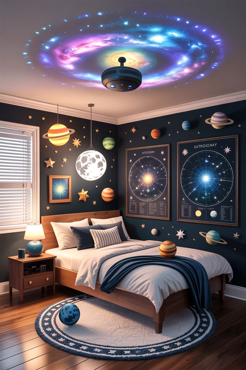 Astronomy Bedroom Decor - 30 explorer bedroom ideas
