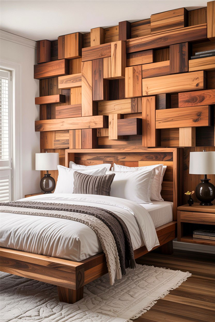 30 Bedroom Geometric Wall Designs for Modern Interiors