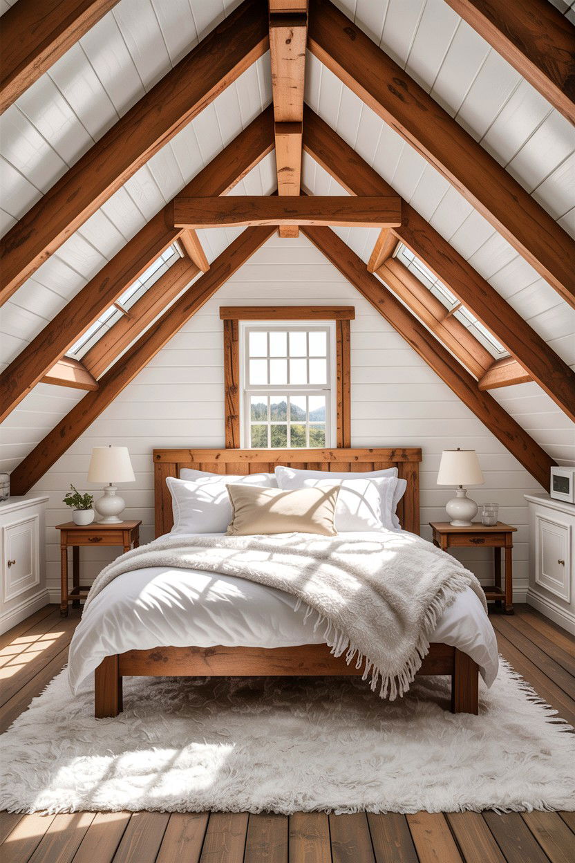 Attic Bedroom - 30 bedroom renovation ideas