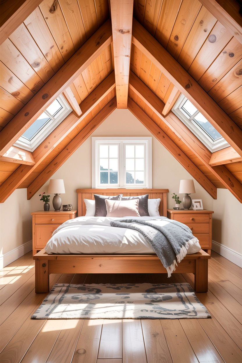 Attic Bedroom Ceiling Beam - 30 exposed beam bedroom ideas