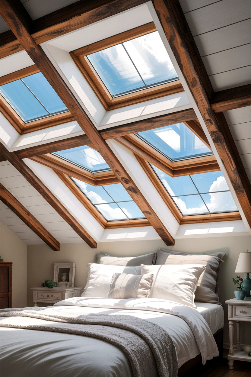 Attic Bedroom Skylight - 30 bespoke bedroom ideas