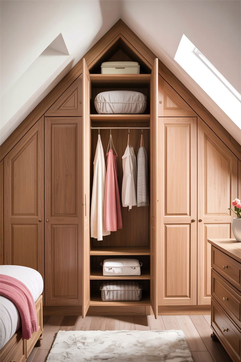 Attic Wardrobe - 30 bedroom wardrobes