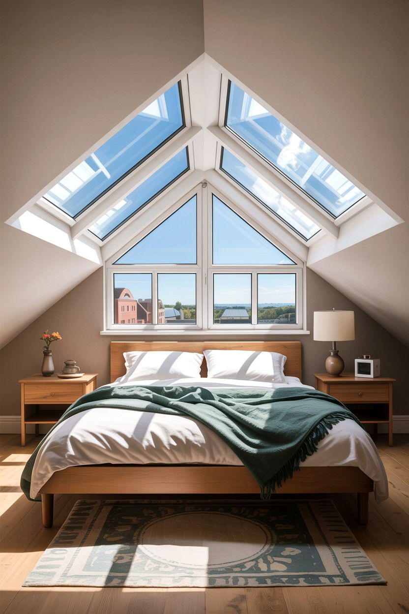 Attic bedroom skylight - 30 attic bedroom ideas