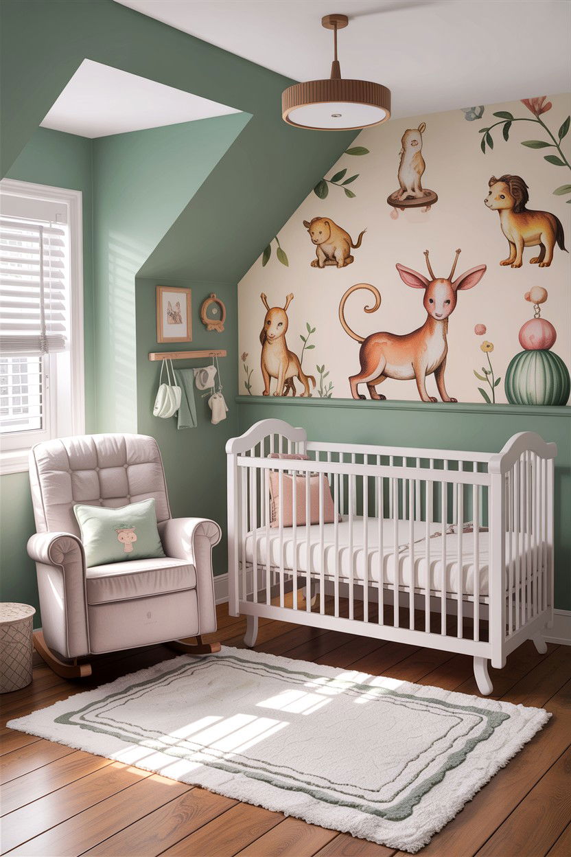 Attic nursery room - 30 attic bedroom ideas